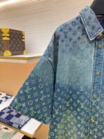 LOUIS VUITTON Gradient Jacquard Denim Short sleeved Shirt - Image 8