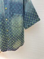 LOUIS VUITTON Gradient Jacquard Denim Short sleeved Shirt - Image 5