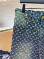 LOUIS VUITTON Gradient Jacquard Denim Shorts - Image 9