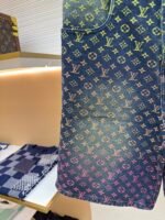 LOUIS VUITTON Gradient Jacquard Denim Shorts - Image 6