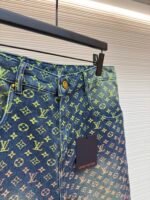 LOUIS VUITTON Gradient Jacquard Denim Shorts - Image 4
