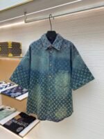 LOUIS VUITTON Gradient Jacquard Denim Shorts - Image 7