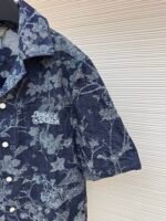 LOUIS VUITTON floral embroidered letter short sleeved shirt - Image 7