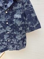 LOUIS VUITTON floral embroidered letter short sleeved shirt - Image 5