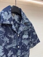 LOUIS VUITTON floral embroidered letter short sleeved shirt - Image 4