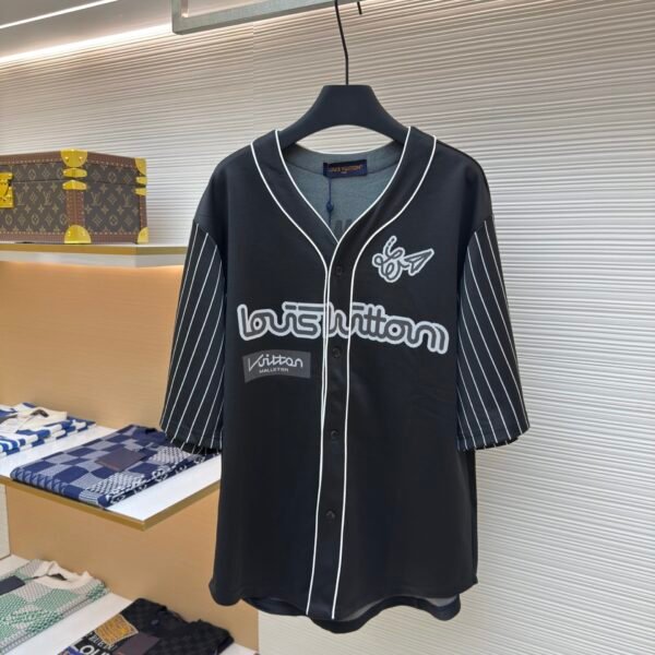 LOUIS VUITTON Paper Airplane Short Sleeve Shirt