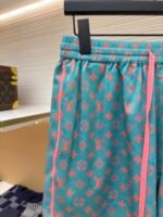 LOUIS VUITTON Jacquard Full Printed Mulberry Silk Drawstring Shorts - Image 4