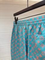 LOUIS VUITTON Jacquard Full Printed Mulberry Silk Drawstring Shorts - Image 9