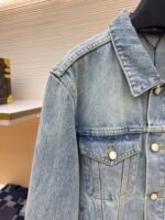 LOUIS VUITTON adhesive letter denim jacket - Image 4