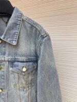 LOUIS VUITTON adhesive letter denim jacket - Image 5