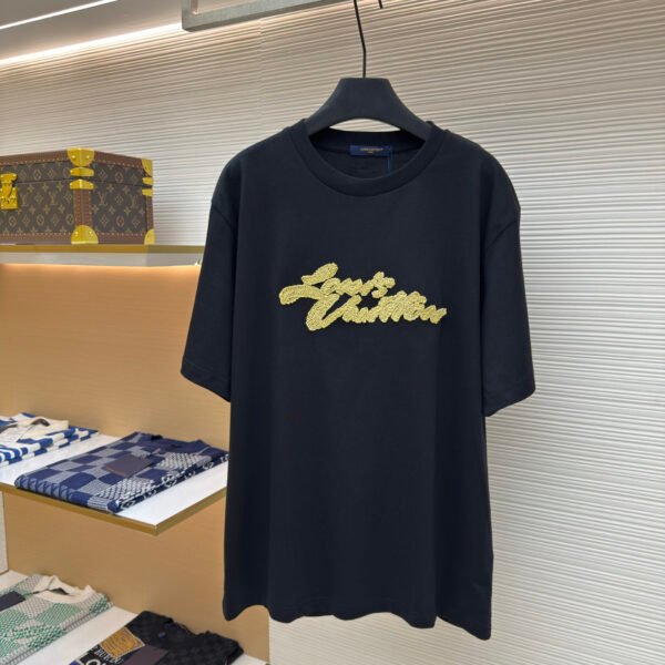 LOUIS VUITTON Lafite Grass Letter Embroidered Short Sleeve