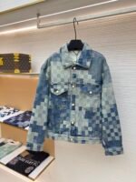 LOUIS VUITTON embossed workwear jeans