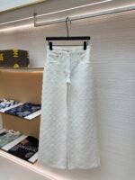 LOUIS VUITTON 3D embossed jacquard denim jeans