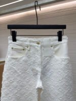 LOUIS VUITTON 3D embossed jacquard denim jeans - Image 9