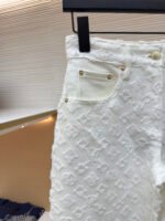 LOUIS VUITTON 3D embossed jacquard denim jeans - Image 8