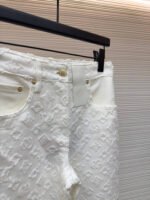 LOUIS VUITTON 3D embossed jacquard denim jeans - Image 4