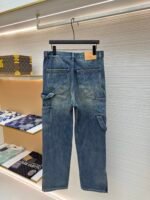 LOUIS VUITTON embossed workwear jeans - Image 2