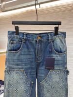 LOUIS VUITTON embossed workwear jeans - Image 9