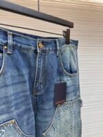LOUIS VUITTON embossed workwear jeans - Image 4