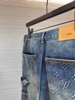 LOUIS VUITTON embossed workwear jeans - Image 3