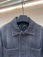 LOUIS VUITTON embossed denim jacket - Image 9