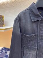 LOUIS VUITTON embossed denim jacket - Image 8