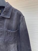 LOUIS VUITTON embossed denim jacket - Image 7