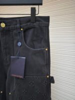 LOUIS VUITTON embossed workwear jeans - Image 4
