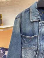 LOUIS VUITTON embossed pocket denim jacket - Image 8