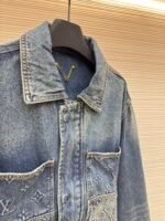 LOUIS VUITTON embossed pocket denim jacket - Image 4