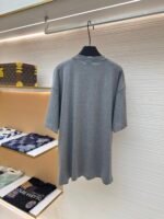 Balenciaga Luxury Letter Patch Round Neck Short Sleeve - Image 2