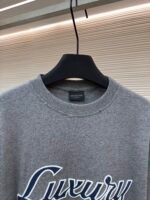 Balenciaga Luxury Letter Patch Round Neck Short Sleeve - Image 3