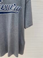 Balenciaga Luxury Letter Patch Round Neck Short Sleeve - Image 8