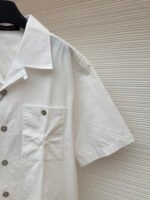 LOUISHUITTON single breasted embossed short sleeved shirt - Image 7