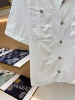 LOUISHUITTON single breasted embossed short sleeved shirt - Image 6