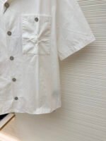 LOUISHUITTON single breasted embossed short sleeved shirt - Image 5