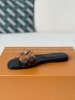 Louis Vuitton Frame Patent Canvas PrintedFlip Flops - Image 4