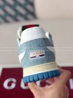 Gucci Re-Web Denim Sneakers - Image 6