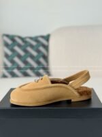 Chanel 25A Flat-Soled Pull-On Furry Shoes - Image 4