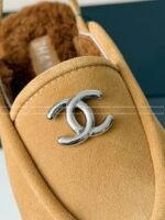 Chanel 25A Flat-Soled Pull-On Furry Shoes - Image 6