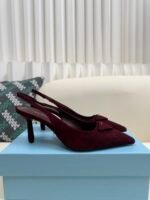 Prada 2025ss autumn suede high heels / heel height: 7.5cm