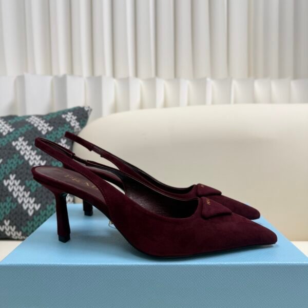 Prada 2025ss autumn suede high heels / heel height: 7.5cm