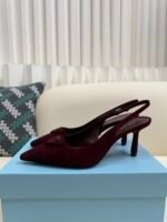 Prada 2025ss autumn suede high heels / heel height: 7.5cm - Image 2
