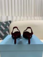 Prada 2025ss autumn suede high heels / heel height: 7.5cm - Image 13
