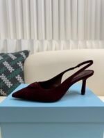 Prada 2025ss autumn suede high heels / heel height: 7.5cm - Image 12