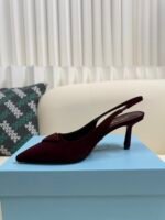 Prada 2025ss autumn suede high heels / heel height: 7.5cm - Image 11