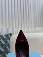 Prada 2025ss autumn suede high heels / heel height: 7.5cm - Image 8
