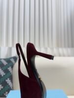 Prada 2025ss autumn suede high heels / heel height: 7.5cm - Image 5