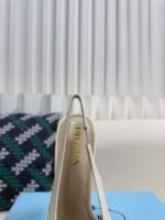 Prada Square Toe Chunky Heel Sandals / Heel Height: 8.5cm - Image 10