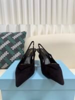 Prada 2025ss autumn suede high heels / heel height: 7.5cm - Image 2